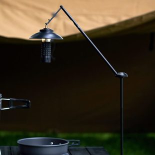WELLHIKE铝合金多功能户外露营可折叠灯架三脚架桌边夹灯挂支架