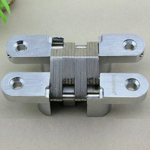 鸿瀛隐藏暗藏式实木橱柜门铰链 折叠门十字铰链 隐形家具合页