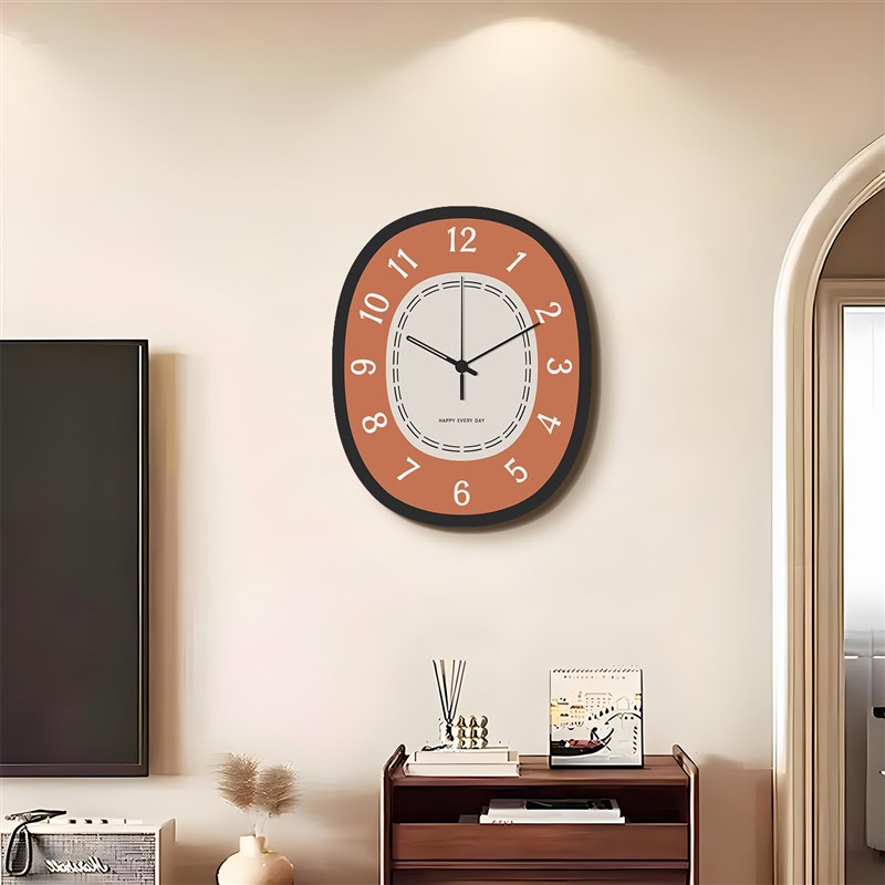 客厅2025新i款创意挂钟高级感大气网红钟表挂墙简约现代时钟免打