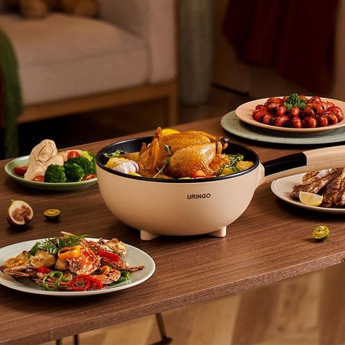 销电炒锅炒菜多功能家用一体锅蒸煮宿舍电煮锅不粘锅菜炒锅