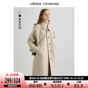 2024年冬新款 毛呢外套女中长款 保暖高级感呢子大衣 直降160元 爆款