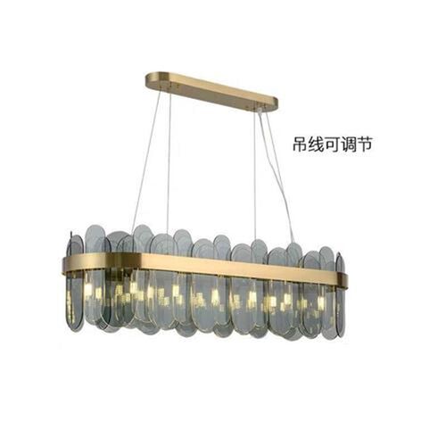 后现代吊灯轻奢个性圆形北欧餐厅卧室灯酒店客P房客厅玻璃水晶灯