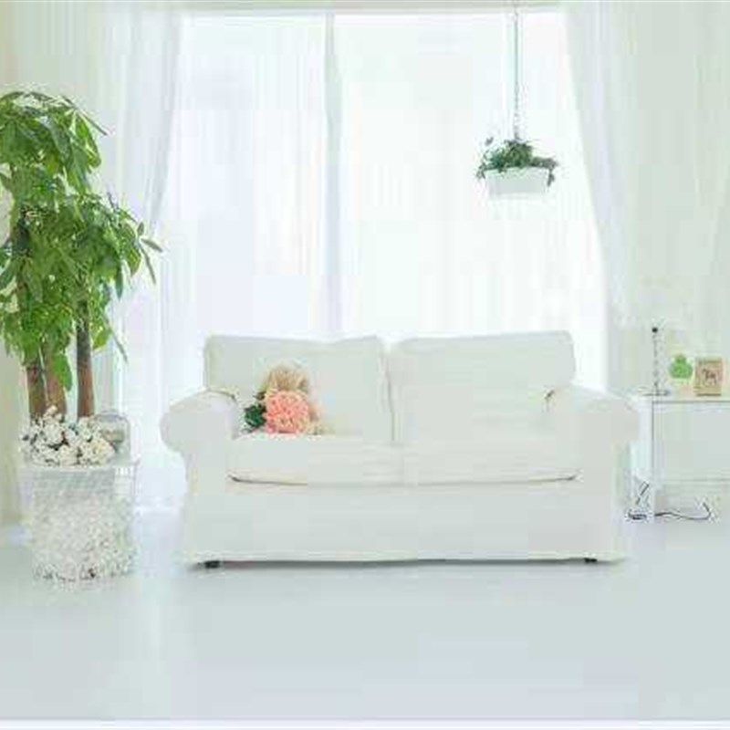 新款儿童实景摄影棚装修制作韩式北欧简约无闪棚店面设计制作