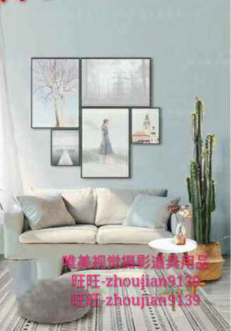 新款儿童实景摄影棚婚纱实景影楼韩式无闪棚店面设计制作w-3639