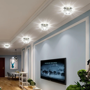 筒灯led天花g灯嵌入式开孔5cm6cm7cm8cm三色变光走廊过道玄关射灯