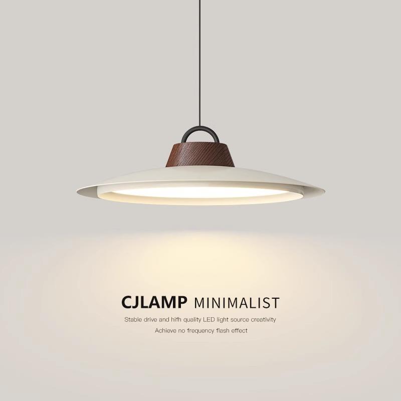 极简渔夫帽日式2025新款简约现代中古风设计师创意吧台餐厅吊灯