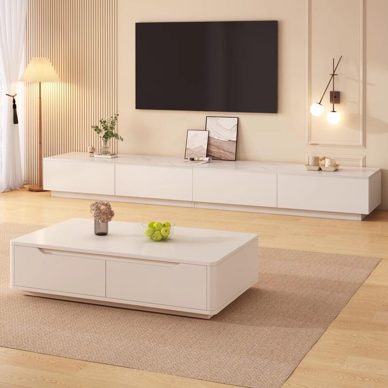 电视柜客厅家用现代简约小户型落地收纳储物一体茶几电视柜组合