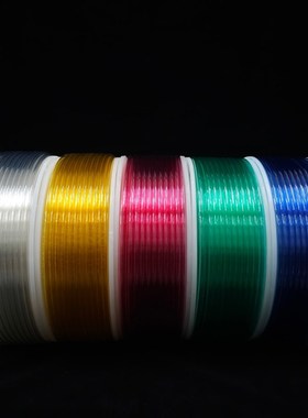 TPU气管8*5mkm气动管风管聚氨酯软管8mm*5mm绿银透红白黄色黑色