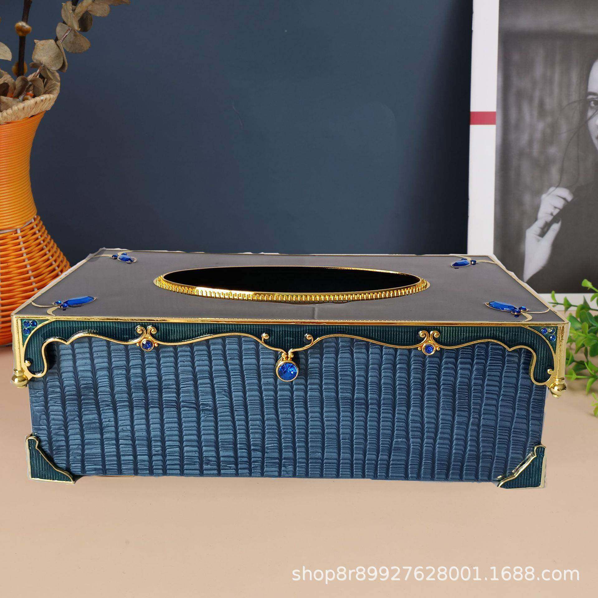 欧TB-1珐琅式纸巾盒抽F纸盒彩田园风格金属盖，MD底盒,收纳整理,纸巾盒,淘宝优惠券,粉丝福利购,淘宝优惠卷