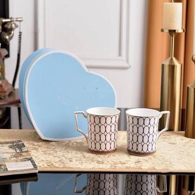 高档欧式轻BZX奢意卡布奇诺创英式陶瓷咖啡套杯装午下花茶杯礼品