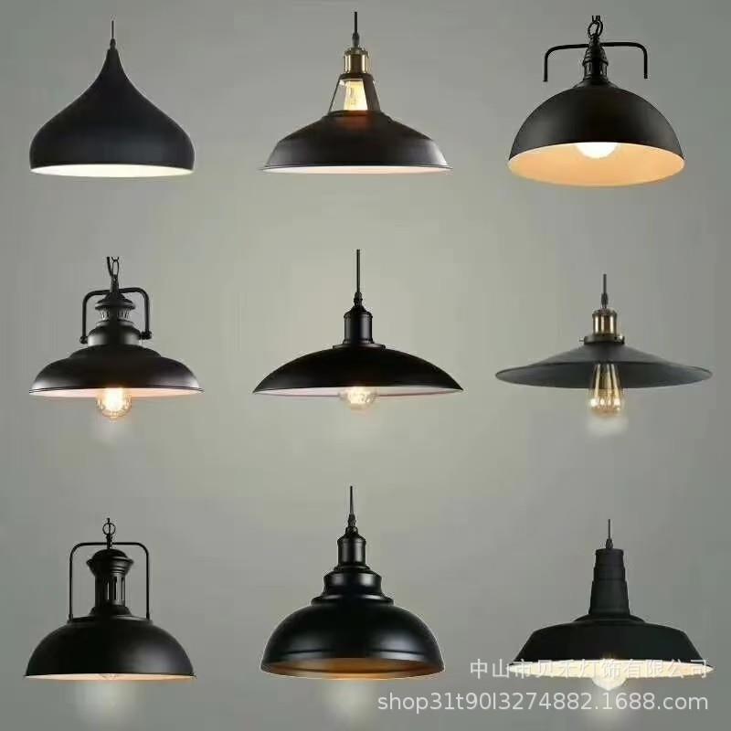 美式复商古工业风餐桌厅吊灯工程用酒台咖啡装饰餐166厅吧吊灯具
