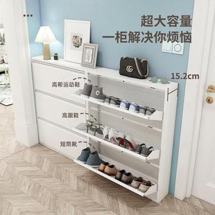 柜 金架防盗楼道鞋 属翻柜斗带锁玄关柜门后鞋 门口收纳柜TBR室外鞋