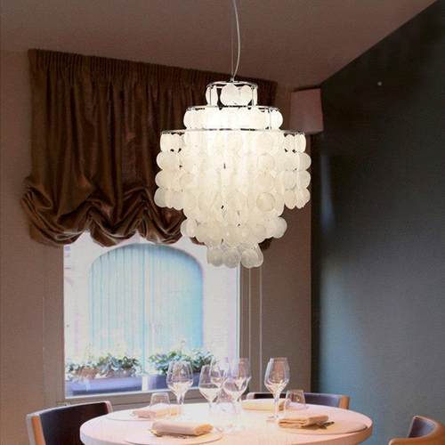 全谱护眼然贝房壳风铃壁灯客厅餐224厅卧室意大利创意样天板壁光