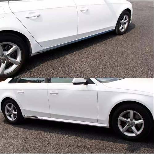 适用于0-24奥9迪A4L车身饰条款侧裙门边A4L防护条防擦条外饰防撞