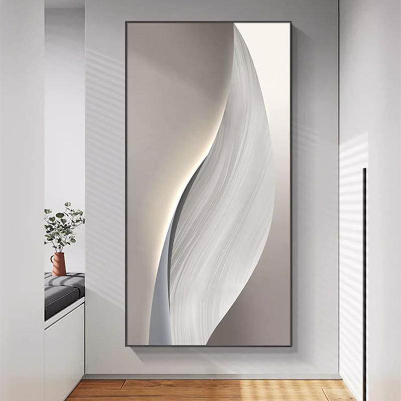 墙现简约玄关装饰画抽艺代术客厅沙发背景挂画轻TRY-2402奢走象廊