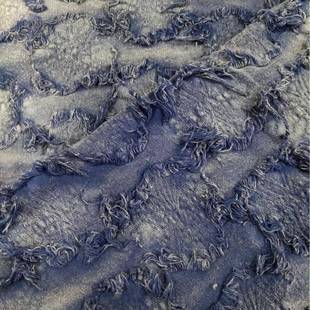 废土HBA风扎炒色面剪花流苏染荷麻棉料叶花B