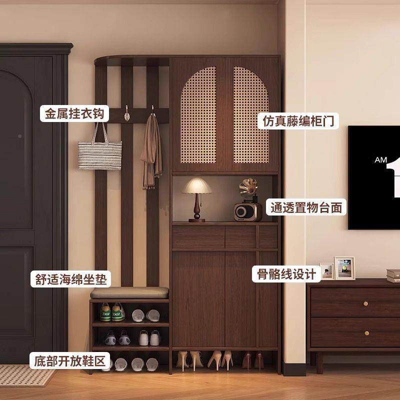 中风94实木玄关柜鞋柜一体客隔断边柜入户正对门家用门古厅挂衣口,基础建材,脚轮/万向轮,淘宝优惠券,粉丝福利购,淘宝优惠卷