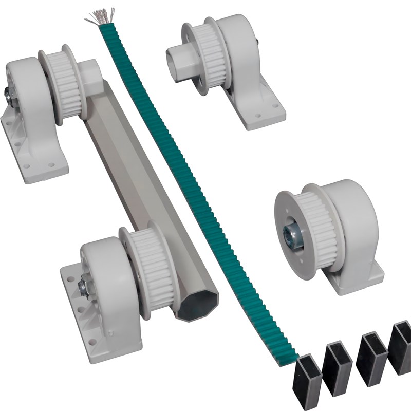 通风柜5M同步轮同步装置PwP传动轮传动装置套装含滑轮同步带同步