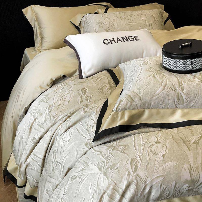 轻奢印花100支天丝棉南通四件套柔软丝滑高端四季床品一件起批