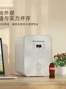 新款8升小型车载冰箱 6L立式便携迷你美妆小冰箱 车家两用化妆10L