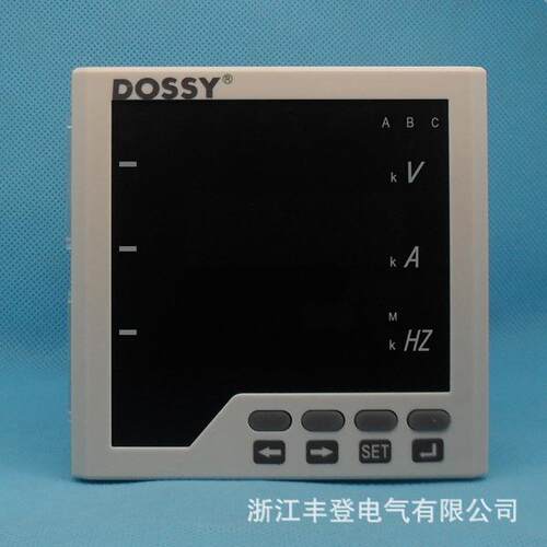 96x96单相组合表电压电流频率表DCG96-UIF三排显示