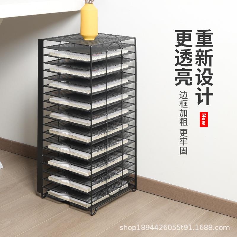 铁艺多层书本收纳架分类文件管理架资料整理分类栏学生课桌置物架