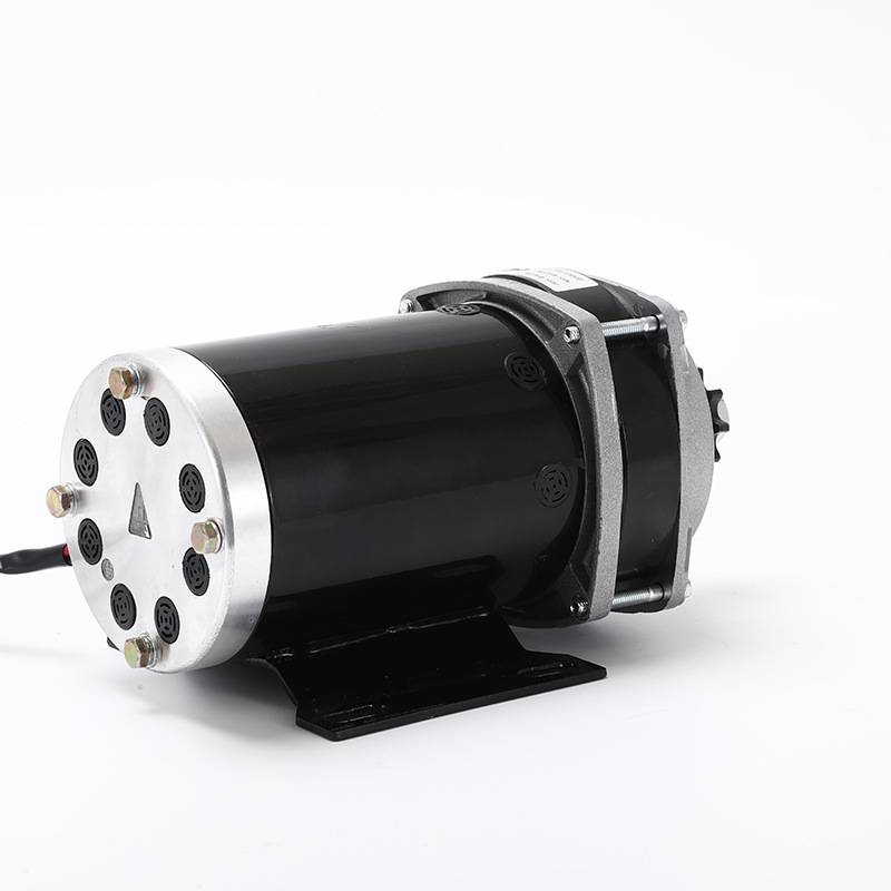 厂家直购48V 500W有刷直流减速电机 低噪音电动机 永磁中置电机