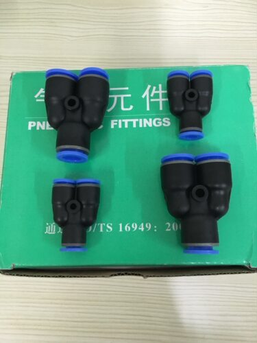 EPY6 EPY8 EPY4 EPY10 EPY12  6mm 8mm EASUN 亿日 Y型三通接头
