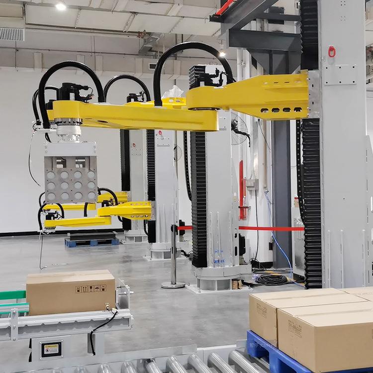 纸箱码垛机家直旋转式四高负载PAP轴码垛机器人全自动立厂供柱码