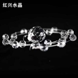 网红水晶珠婚婚庆道具水16565晶珠线帘吊顶装饰场景布帘置礼菠萝