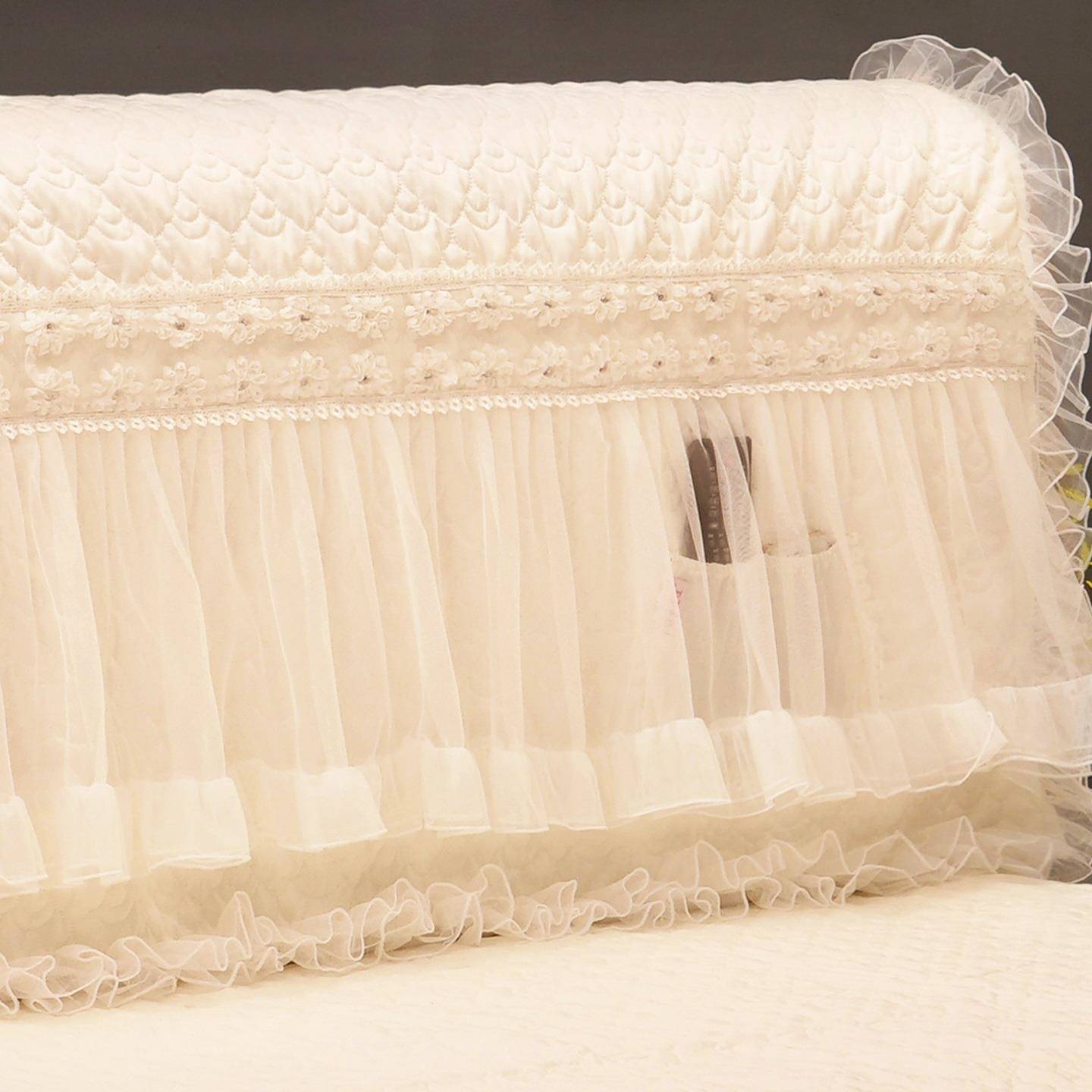 好梦套连通连靠背软F95S58H9包床头套罩用全包感尘保护防罩公主