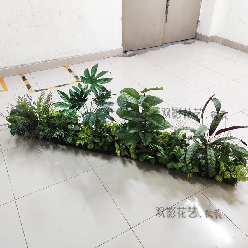 JQ-66144仿真植花排盆花槽绿坛花装饰花绿植自由搭配造景仿真植物