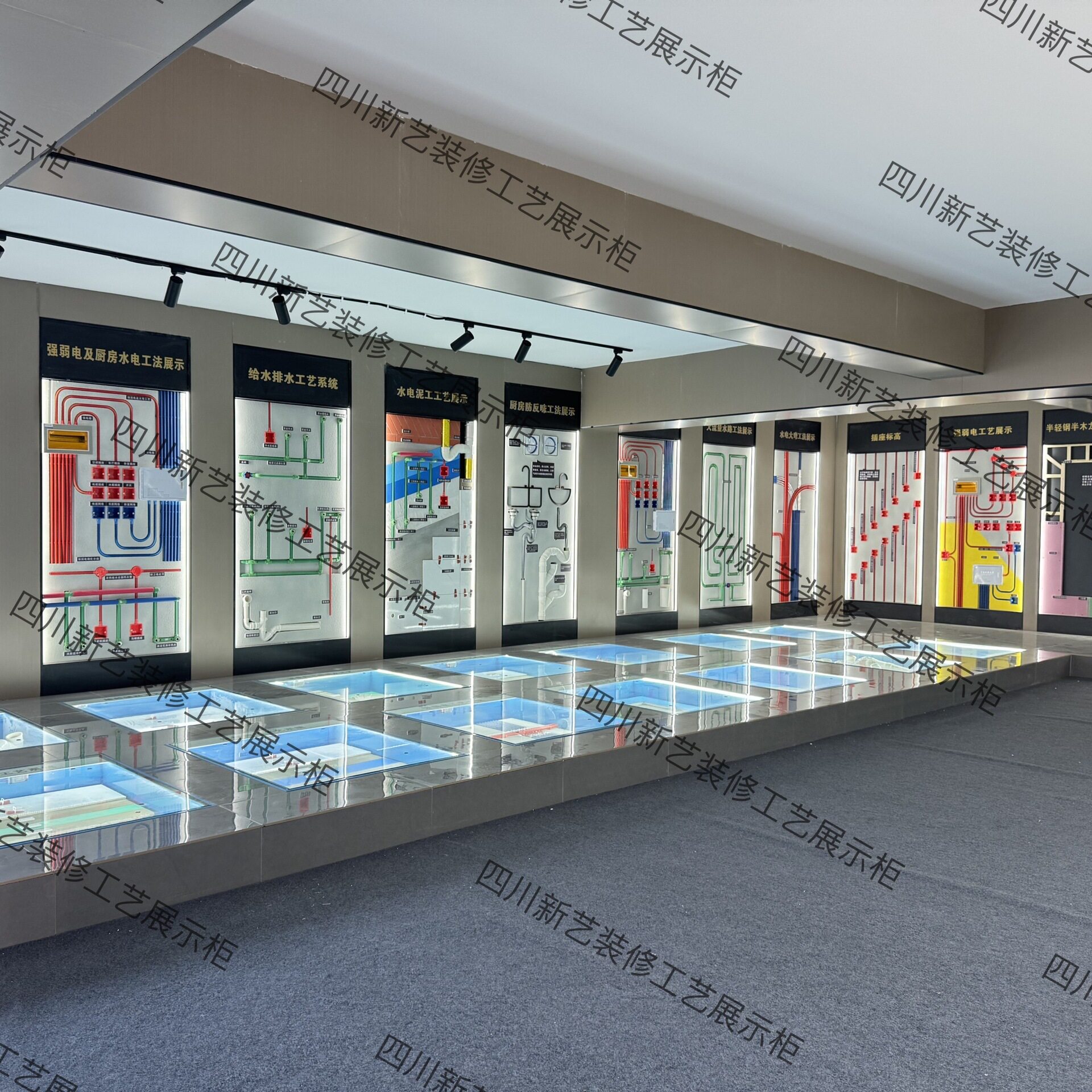 装修工艺展柜/工艺细节/一比一/高柜/水电木瓦油多款工艺