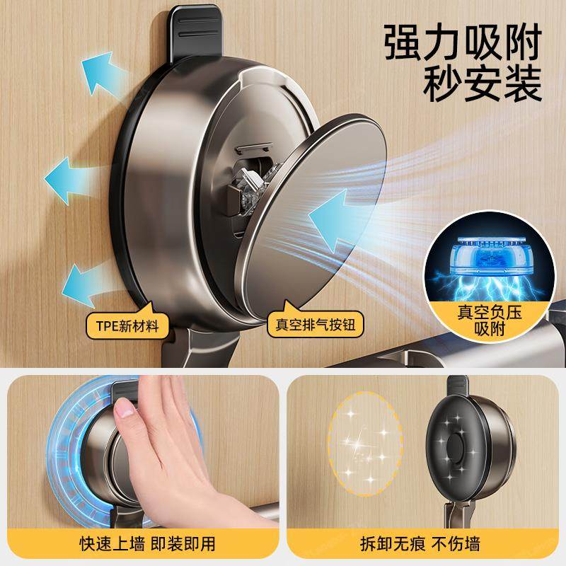 ?吸盘门挂钩粘钩挂后衣架免打孔挂F789S5T9承重挂钩收纳壁置衣物