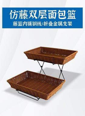 盘自助餐厨房多层示bssa5pD4欧式篮托挞甜品展架面包点心双层托盘