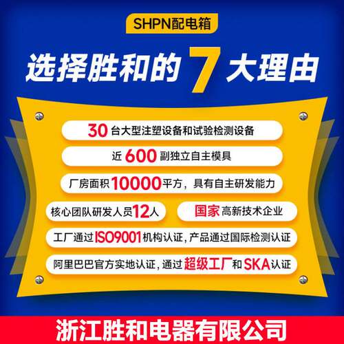 SH-12PN户外防水塑料澳标照明充电桩空气开关配电箱电源箱IP66