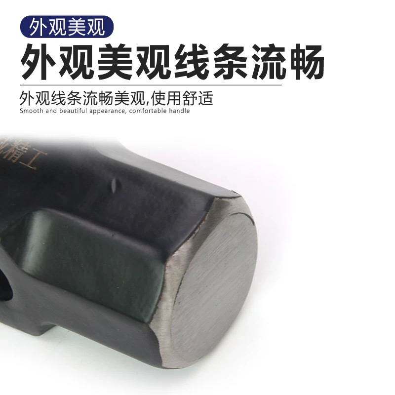 长城精工八角锤头工地重型砸墙工地敲击榔头打锤多功能砸石大铁锤