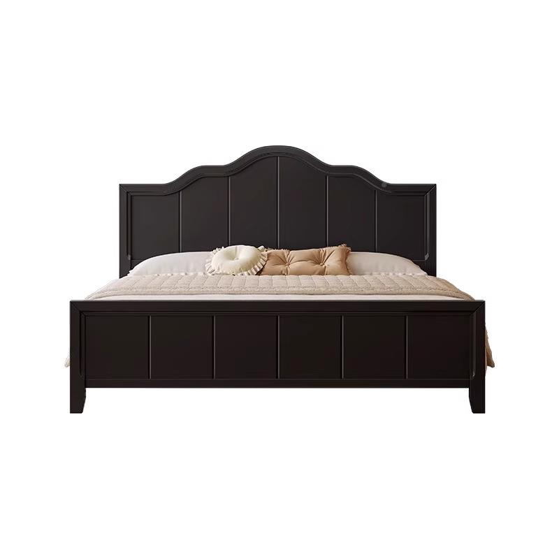 法式复古床黑色.15m1m双人.床现代简约美式实木8337#MF床中古风主