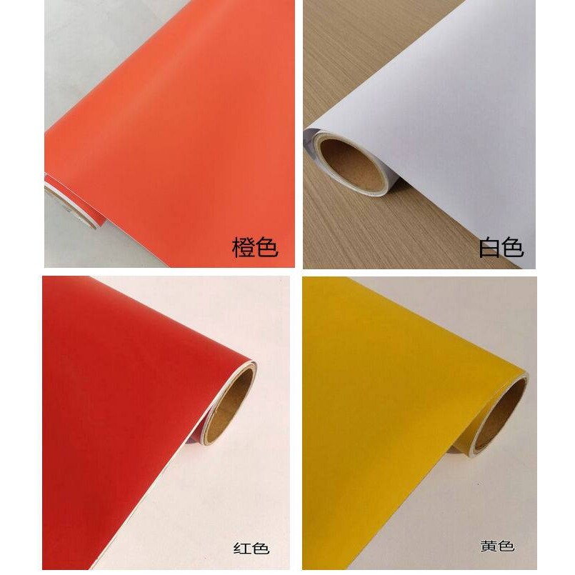 BC10自粘纯色波音软片PVC装饰膜家具翻新贴纸展柜展览即时贴家私