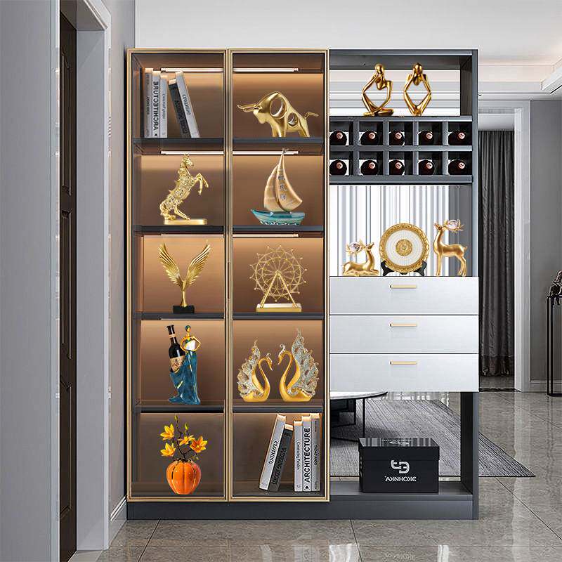 A12现代轻奢红酒架摆件家居客厅酒柜装饰品创意电视柜室内摆
