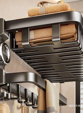 吸盘式挂浴巾毛巾挂打架卫生间免孔毛巾架物置架浴AL101769室物品