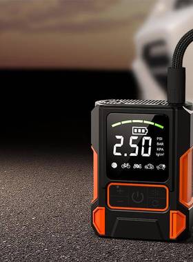 载VAH无线胎充泵便携式汽车车用打气泵电动轿气车轮车用高压打气