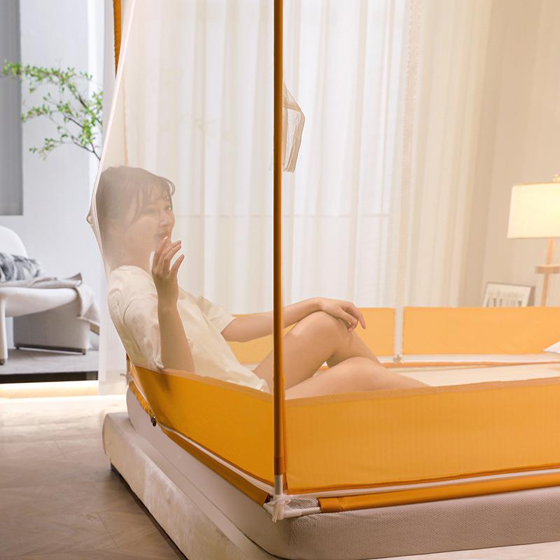 025夏季款全拉包T23043型门链蚊帐婴儿防摔三开门坐床式蒙古包2全