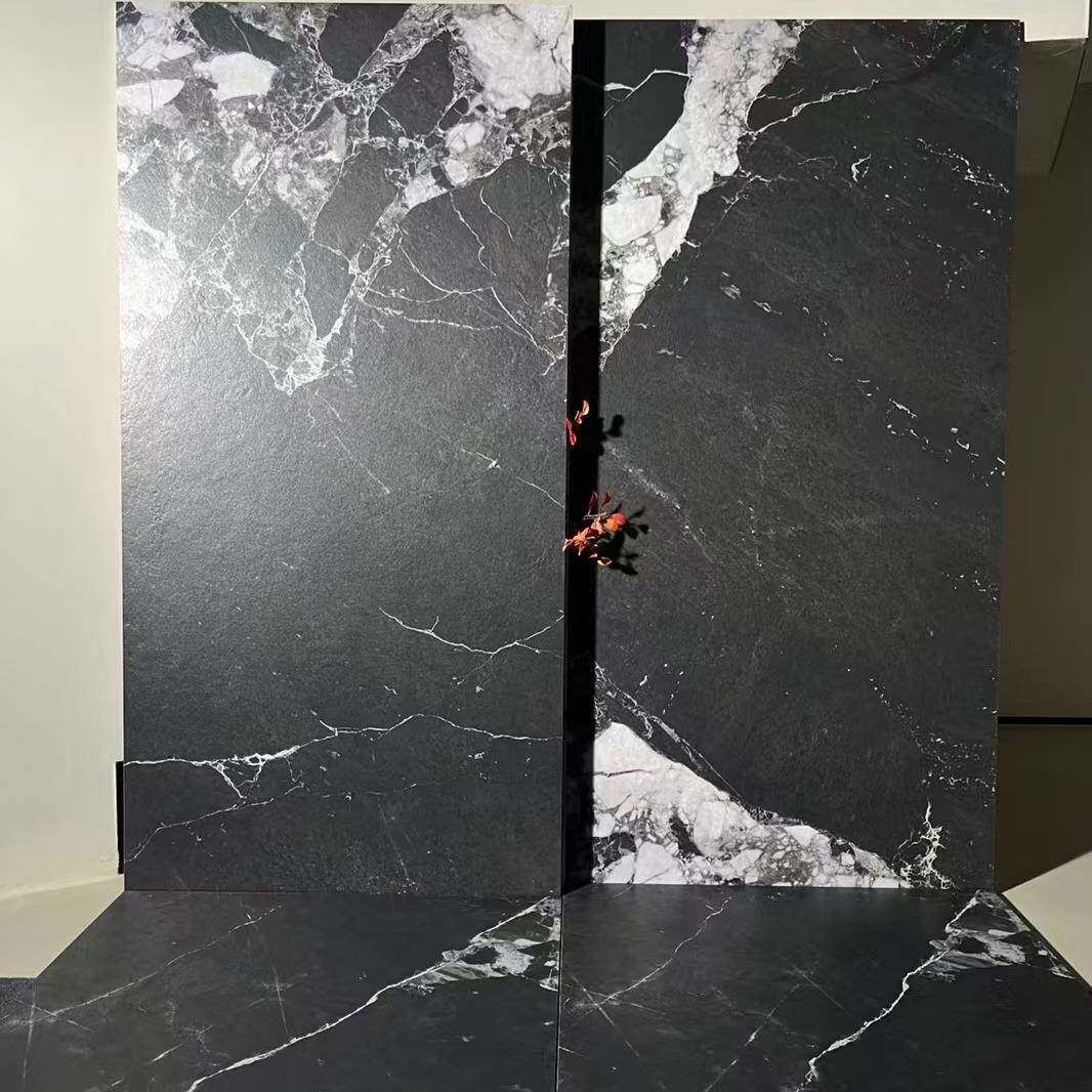 模具粒面通体光防滑黑色干大理石瓷砖60X1200哑卫41生间防滑地0砖