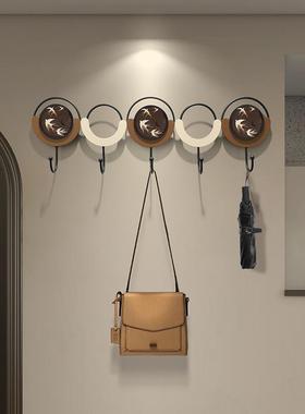 中古风入户进门匙挂置物架现代简钩约气大免打孔ltao8076卧室钥门