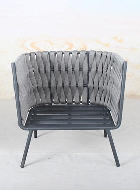 户外藤编沙发院CF2892-A花园家具藤防晒防防椅水雨阳台休闲室外岩