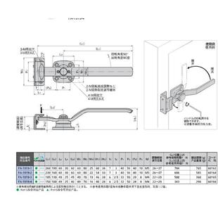 1919闭1拉手不锈钢型304把手TAKIGEN不锈钢把手 919密FA