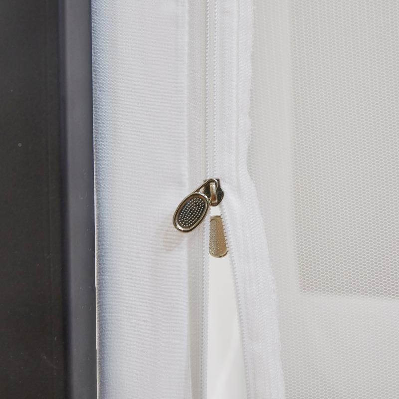 伸缩学生宿舍蚊帘帐上下铺蚊防尘烤漆支架三开室门纯色RCT防寝通