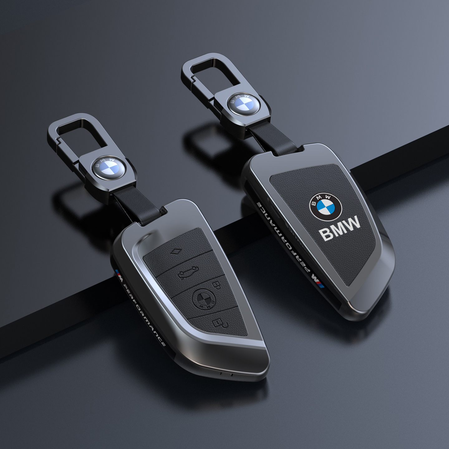 适用宝马3系5系7系X1 X3 X5 X6 325li 320 530金属汽钥匙套包壳扣