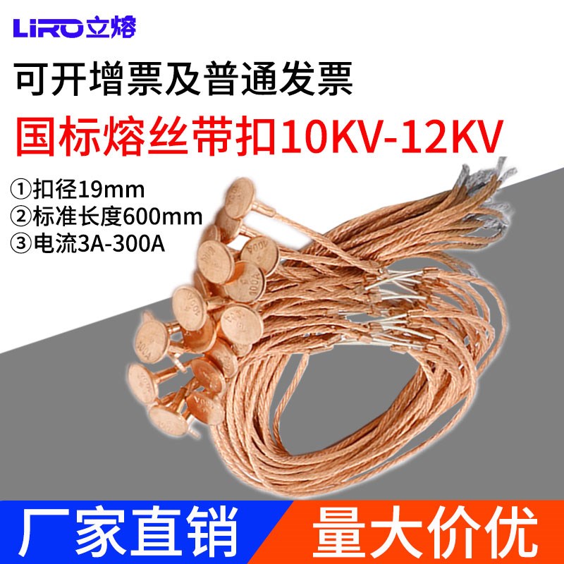 国标高压熔丝带扣10KV/25A30A40A50A60A75跌落式熔断器RW用保险丝图片